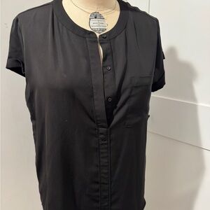 Simply Vera Vera Wang Black Button Down Shirt